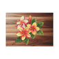 Tropical Floral Glass Cutting Board, Kitchen Decor, Gift for Cooks, Housewarming, Summer BBQ, Tropical Party Essentials
