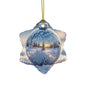Winter Wonderland Ceramic Ornaments - 2-Sided Holiday Decor