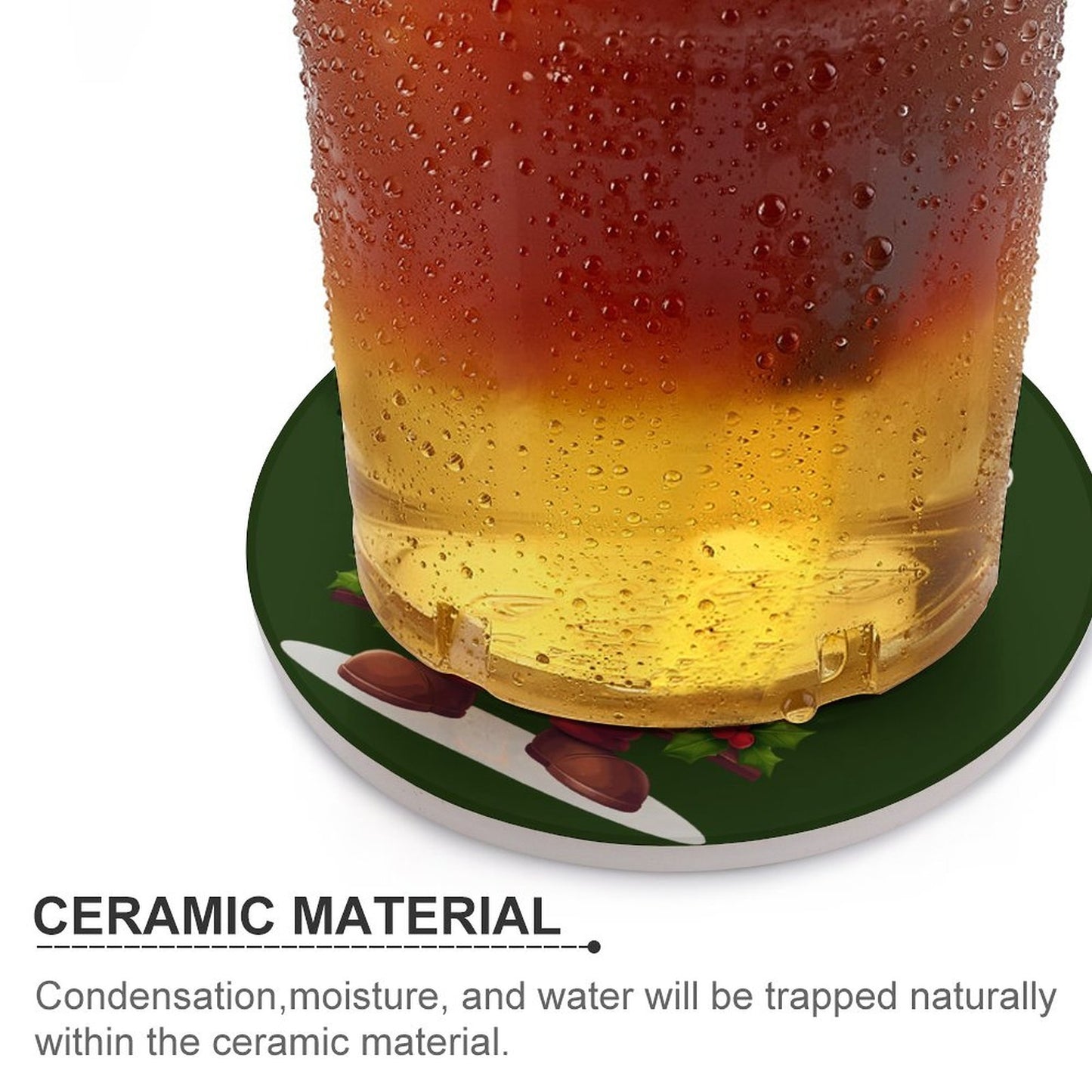 Round Ceramic Coaster