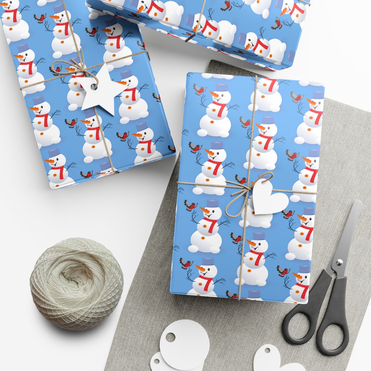 Snowman Gift Wrap Papers for Holiday Cheer, Christmas, Winter Parties, Eco-Friendly Wrapping, Festive Gifts, Seasonal Celebrations