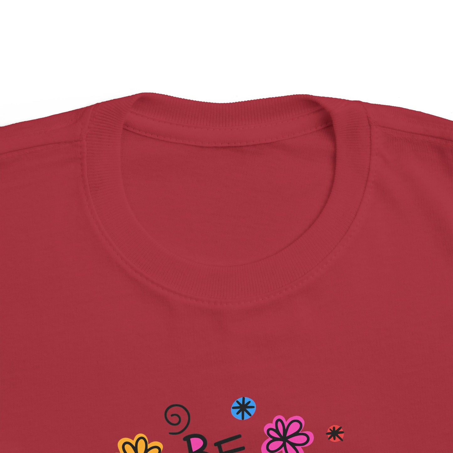 Whimsical Toddler Tee - 'Be Kind' Design, Cute Kids' Shirt, Floral Graphic Tee, Toddler Gift, Inspirational Apparel