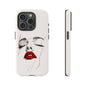Stylish Phone Case with Artistic Lip Design, Femme Tech Accessory, Trendy Device Cover, Gift for Her, Unique Phone Accessories