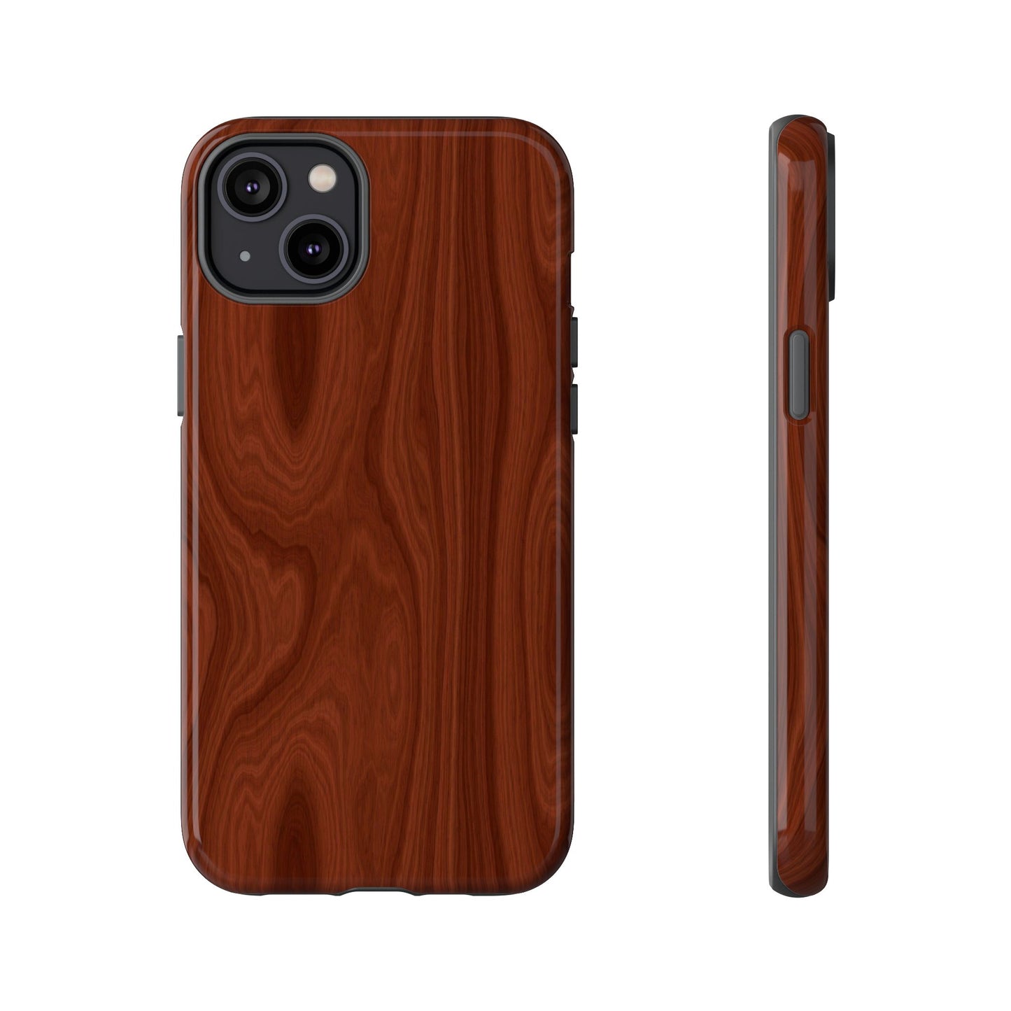 Wood Grain Phone Case, Stylish Tough Cases, Nature-Inspired Protective Cover, Unique Gifts for Him and Her, Eco-Friendly Tech Accessory