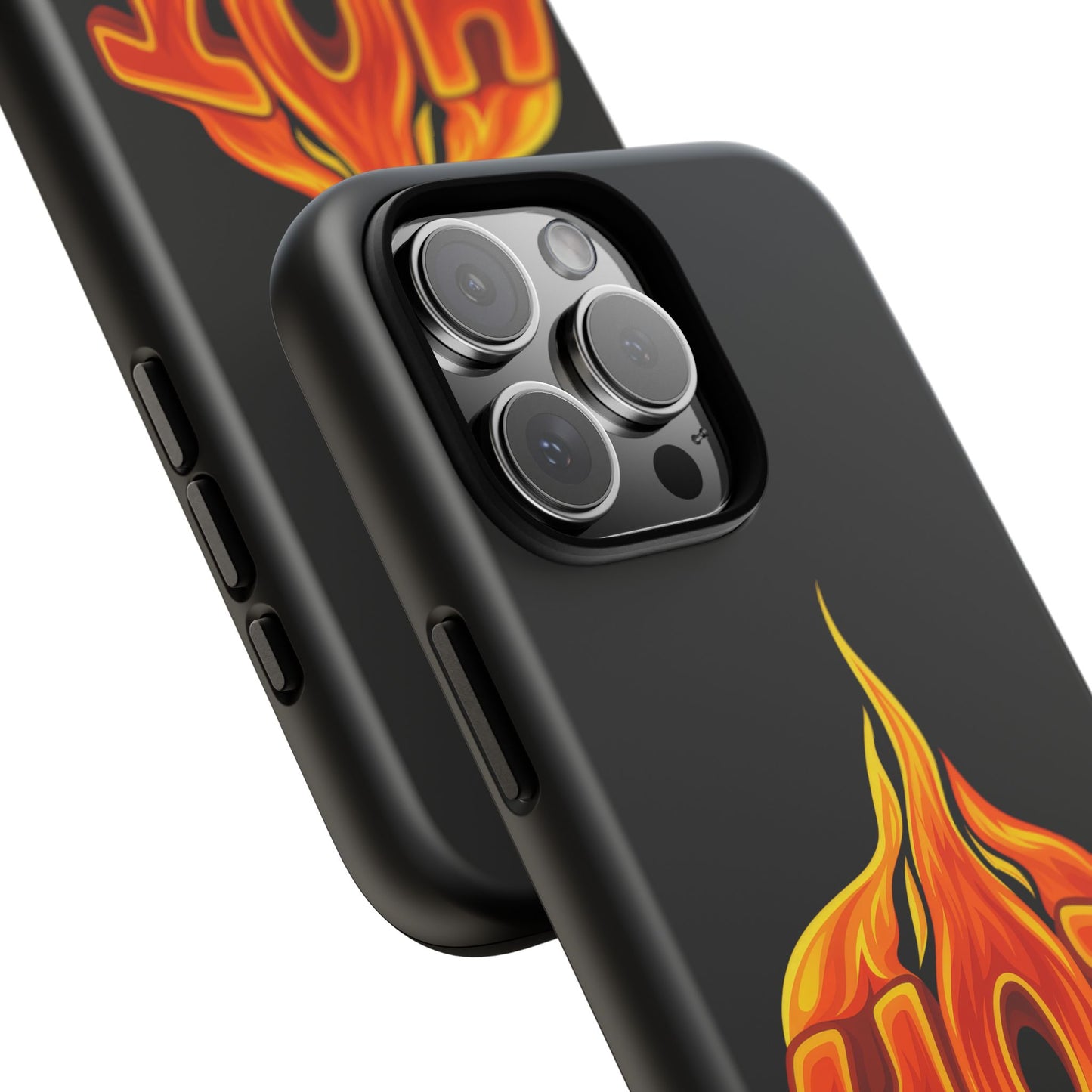 Stylish Phone Case, Hot Flames Design, Gift for Teens, Trendy Accessory, Protective Cover, Unique Phone Case