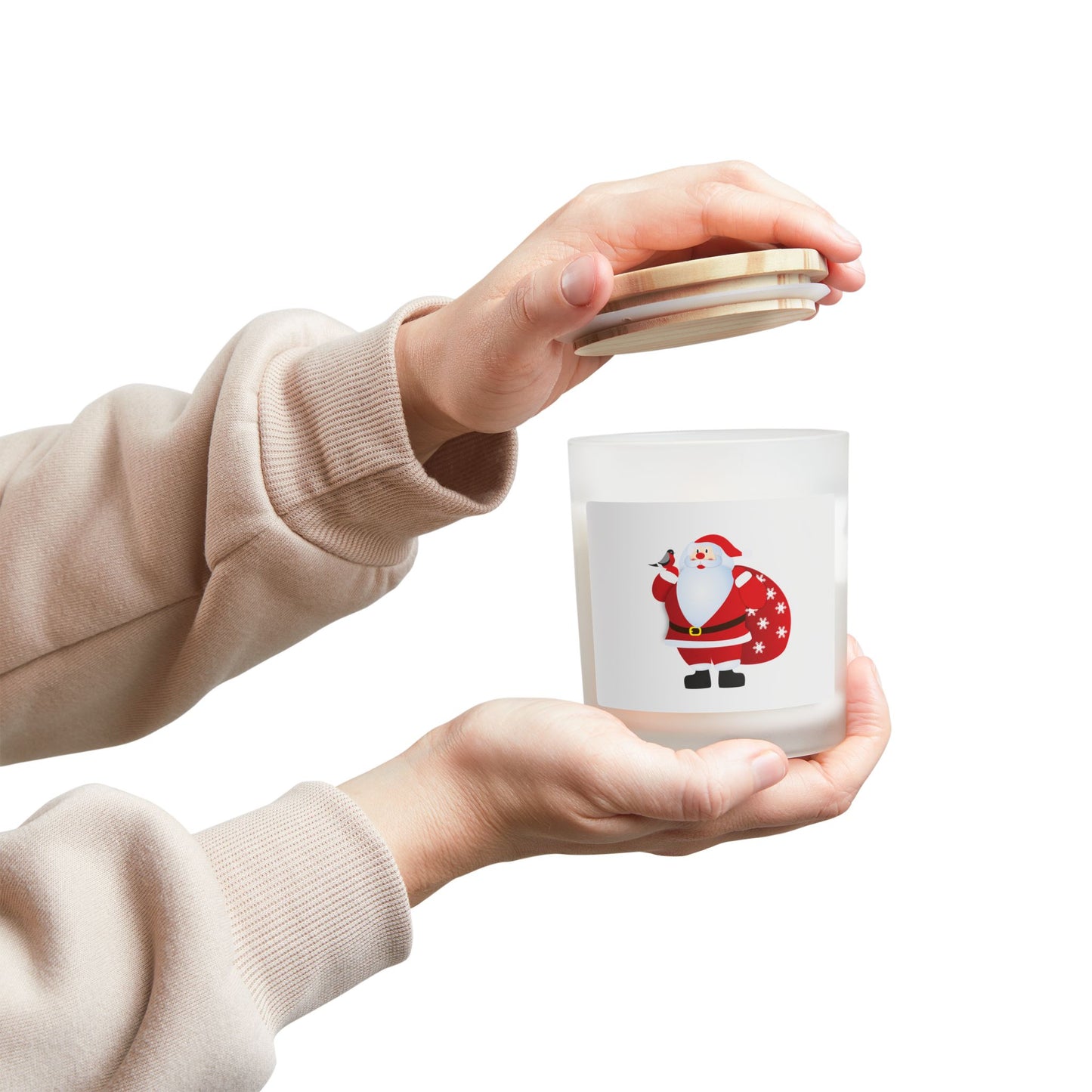 Festive Santa Candle | Holiday Decor, Christmas Gift, Aromatherapy, Cozy Home, Seasonal Fragrance