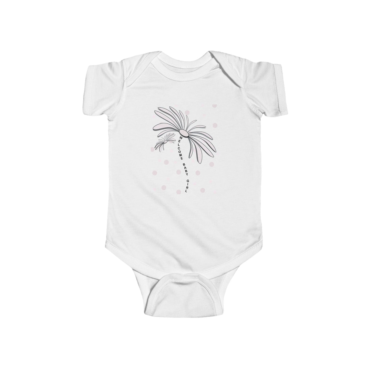 Cute Flower Baby Bodysuit, Infant Gift, Newborn Outfit, Spring Fashion, Floral Baby Clothes