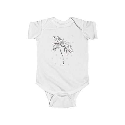 Cute Flower Baby Bodysuit, Infant Gift, Newborn Outfit, Spring Fashion, Floral Baby Clothes