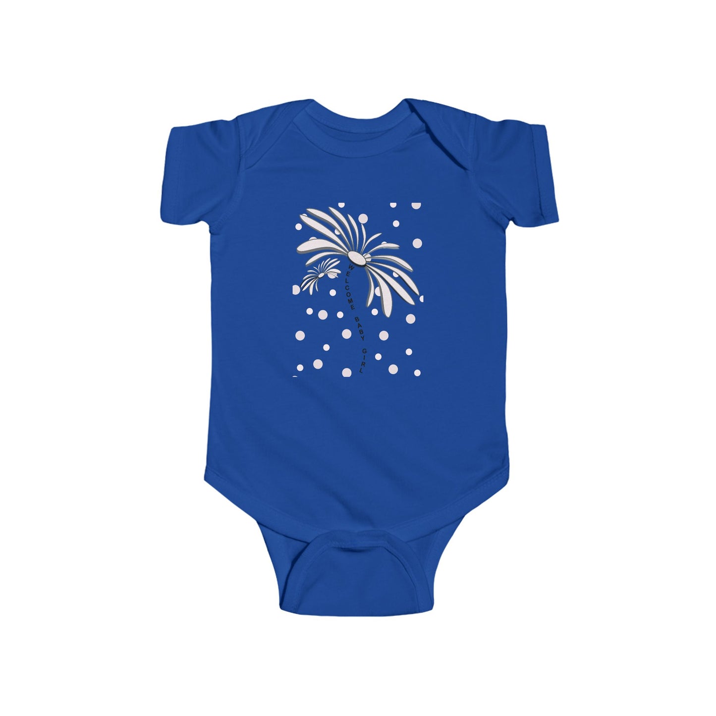 Cute Flower Baby Bodysuit, Infant Gift, Newborn Outfit, Spring Fashion, Floral Baby Clothes