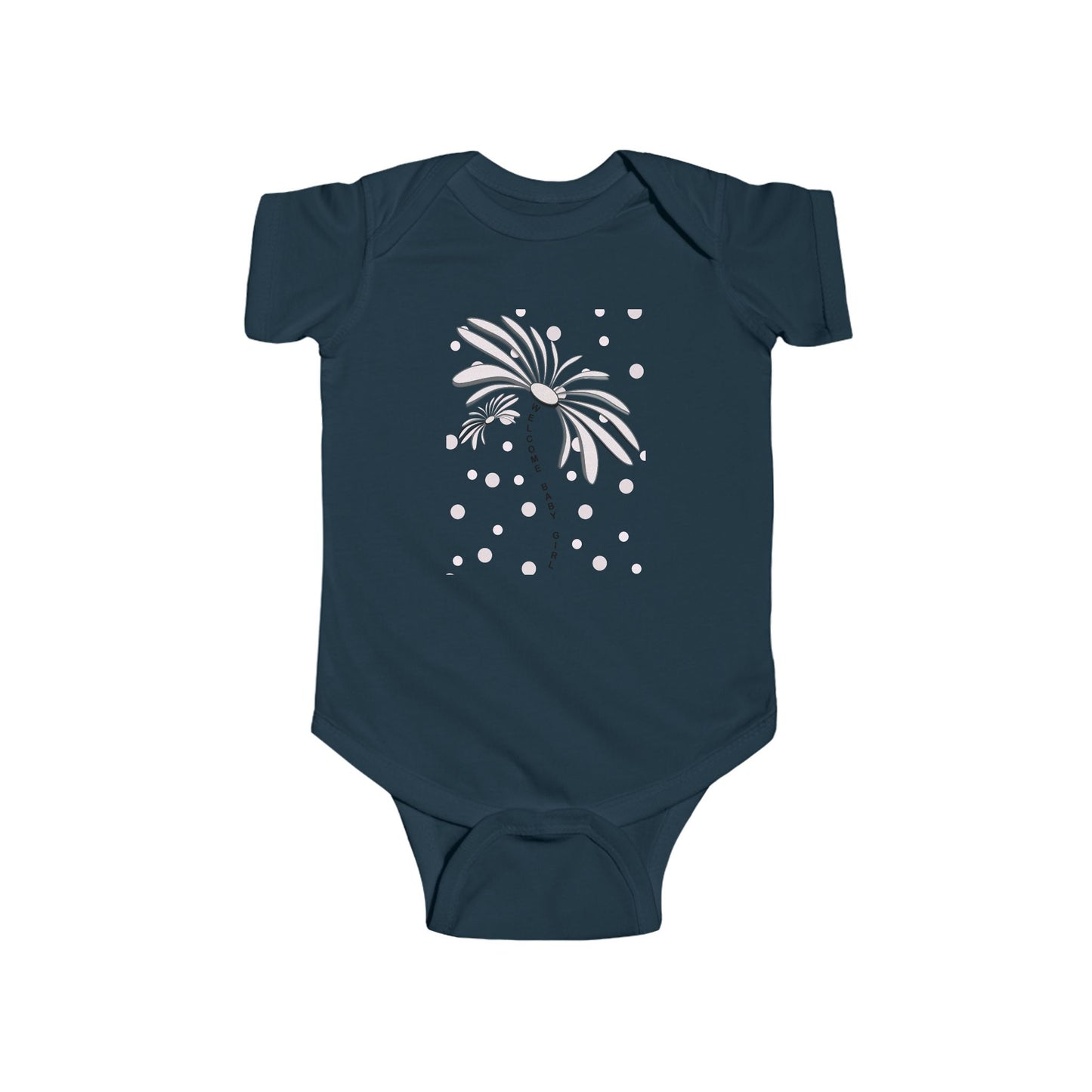Cute Flower Baby Bodysuit, Infant Gift, Newborn Outfit, Spring Fashion, Floral Baby Clothes