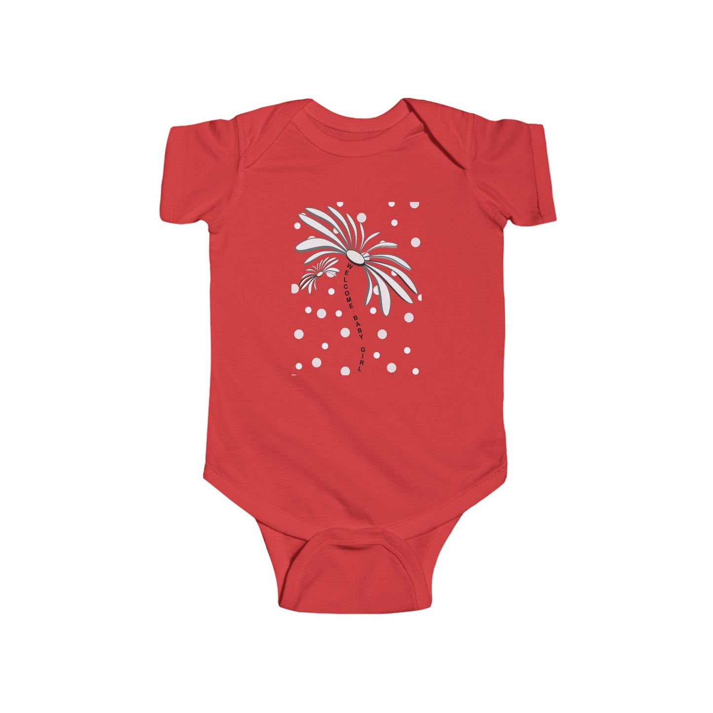 Cute Flower Baby Bodysuit, Infant Gift, Newborn Outfit, Spring Fashion, Floral Baby Clothes