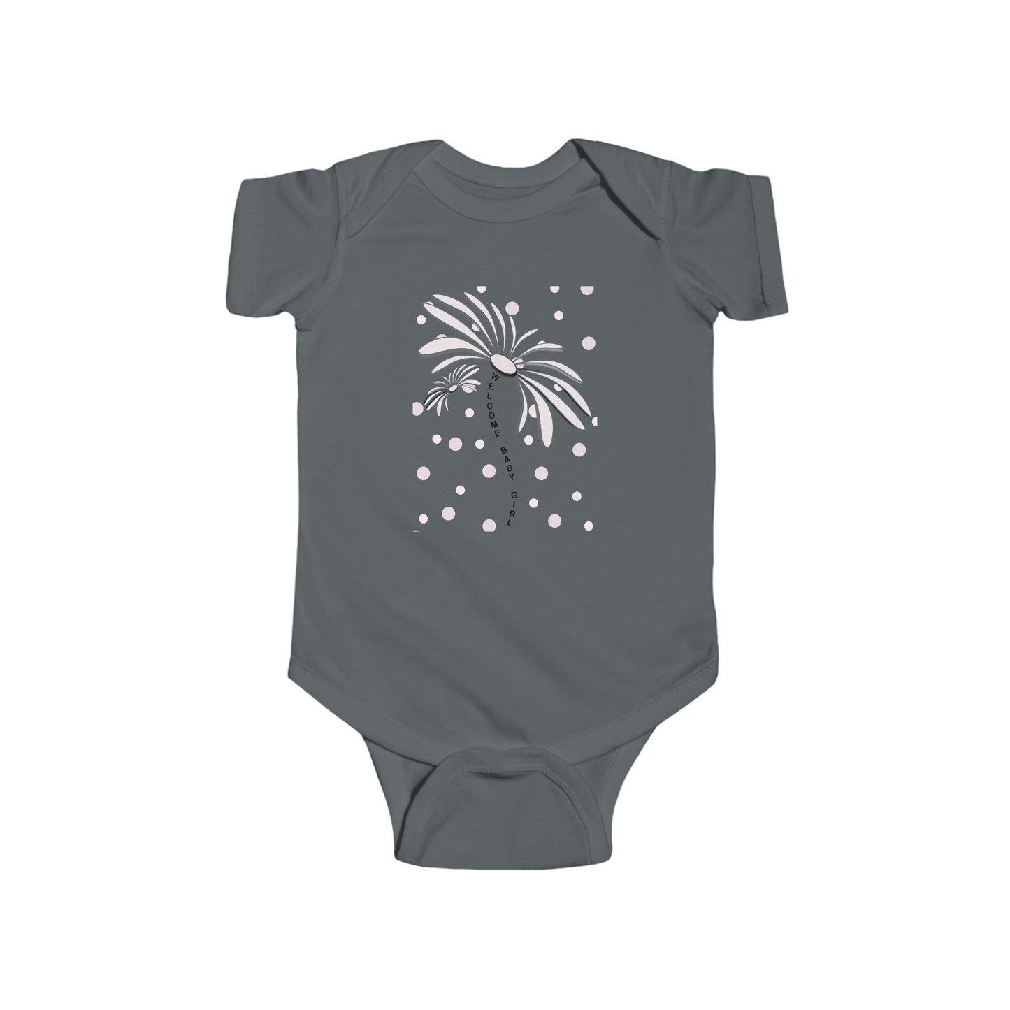 Cute Flower Baby Bodysuit, Infant Gift, Newborn Outfit, Spring Fashion, Floral Baby Clothes