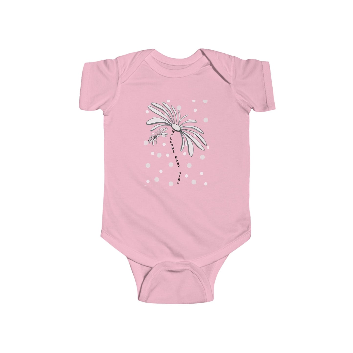 Cute Flower Baby Bodysuit, Infant Gift, Newborn Outfit, Spring Fashion, Floral Baby Clothes
