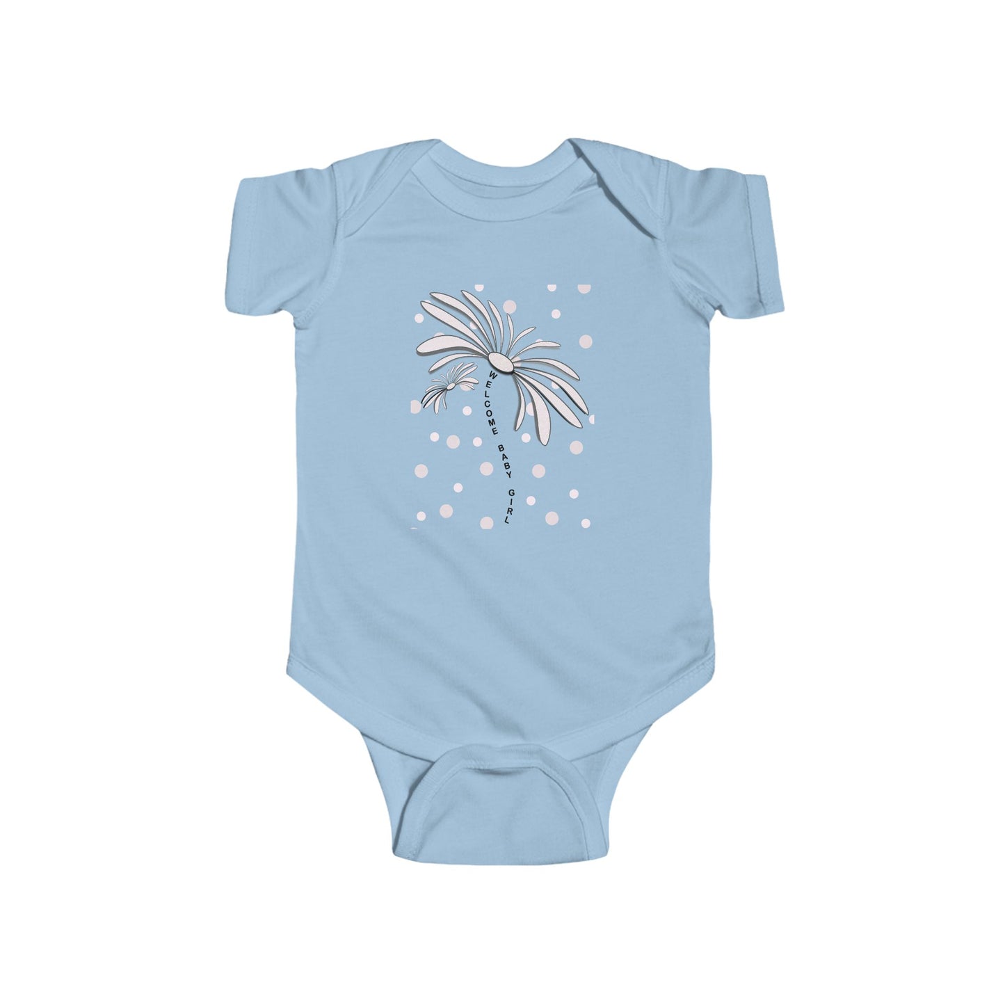 Cute Flower Baby Bodysuit, Infant Gift, Newborn Outfit, Spring Fashion, Floral Baby Clothes