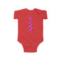 Pink Polka Dot Tie Baby Bodysuit, Cute Infant Outfit, Newborn Gift