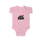 Cute Black Kitten Infant Bodysuit — Playful Baby Onesie