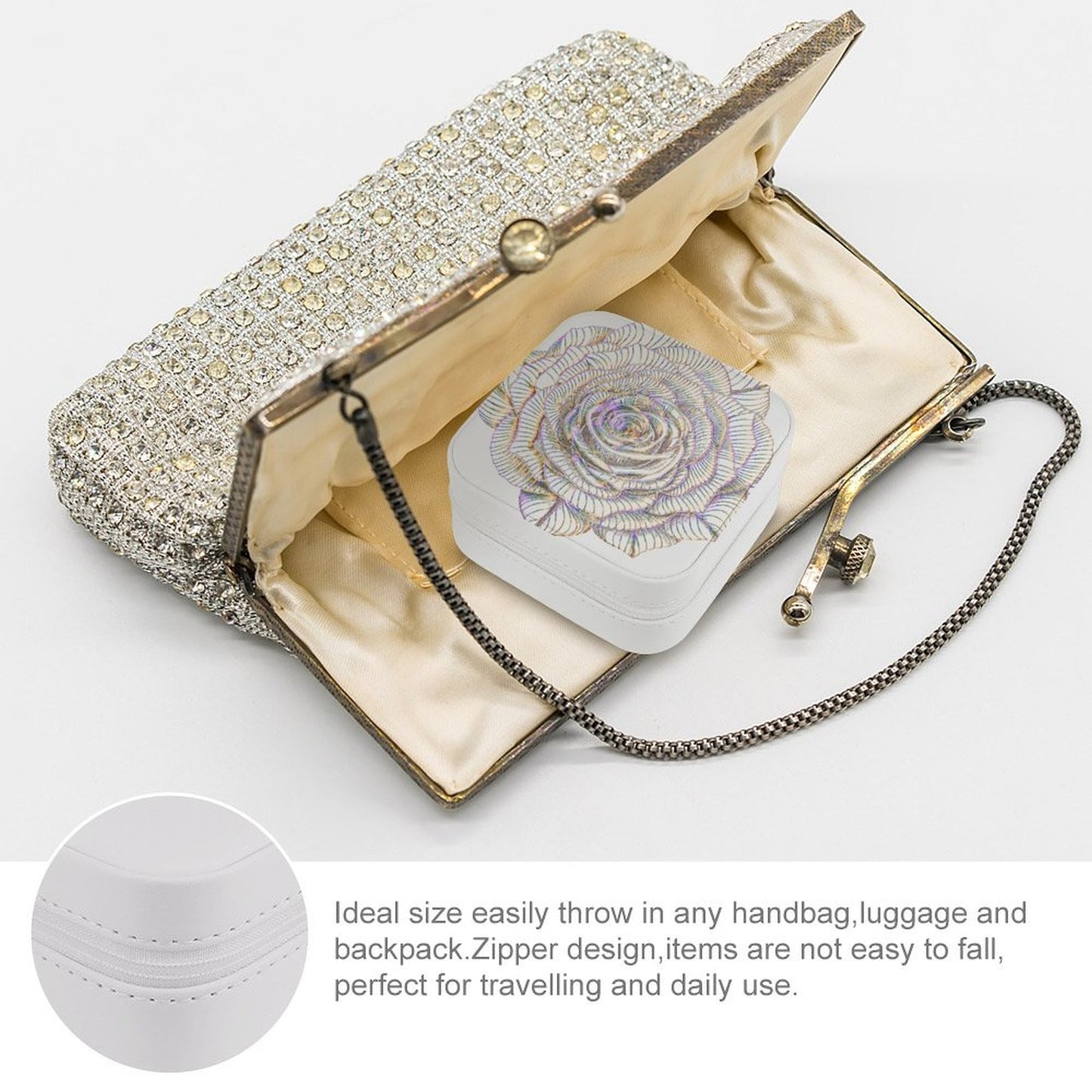 Portable Travel Jewellery Box
