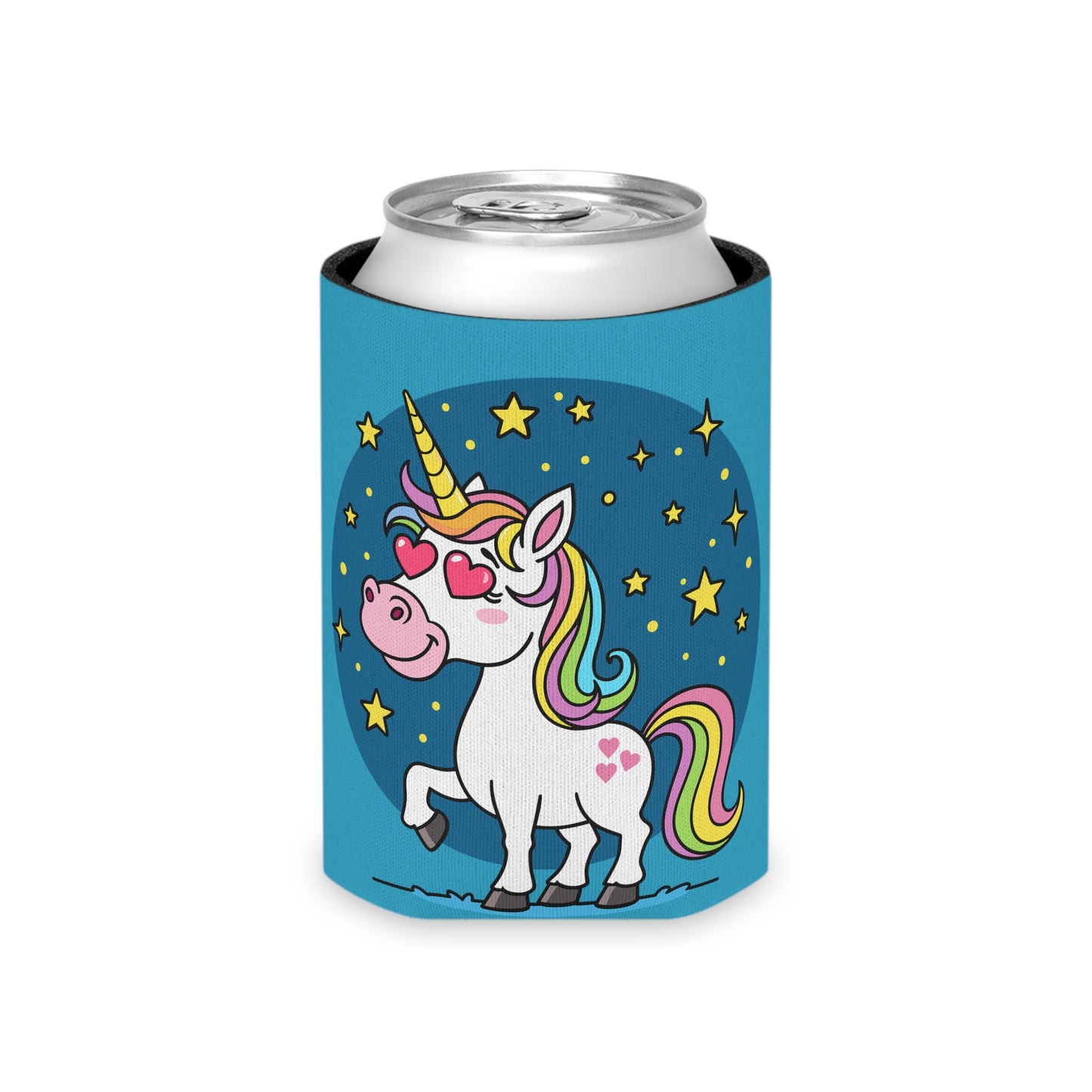 Whimsical Unicorn Can Cooler - Fun Drink Insulator for Parties, Birthdays, Summer BBQs, Magical Celebrations, Gift for Unicorn Lovers