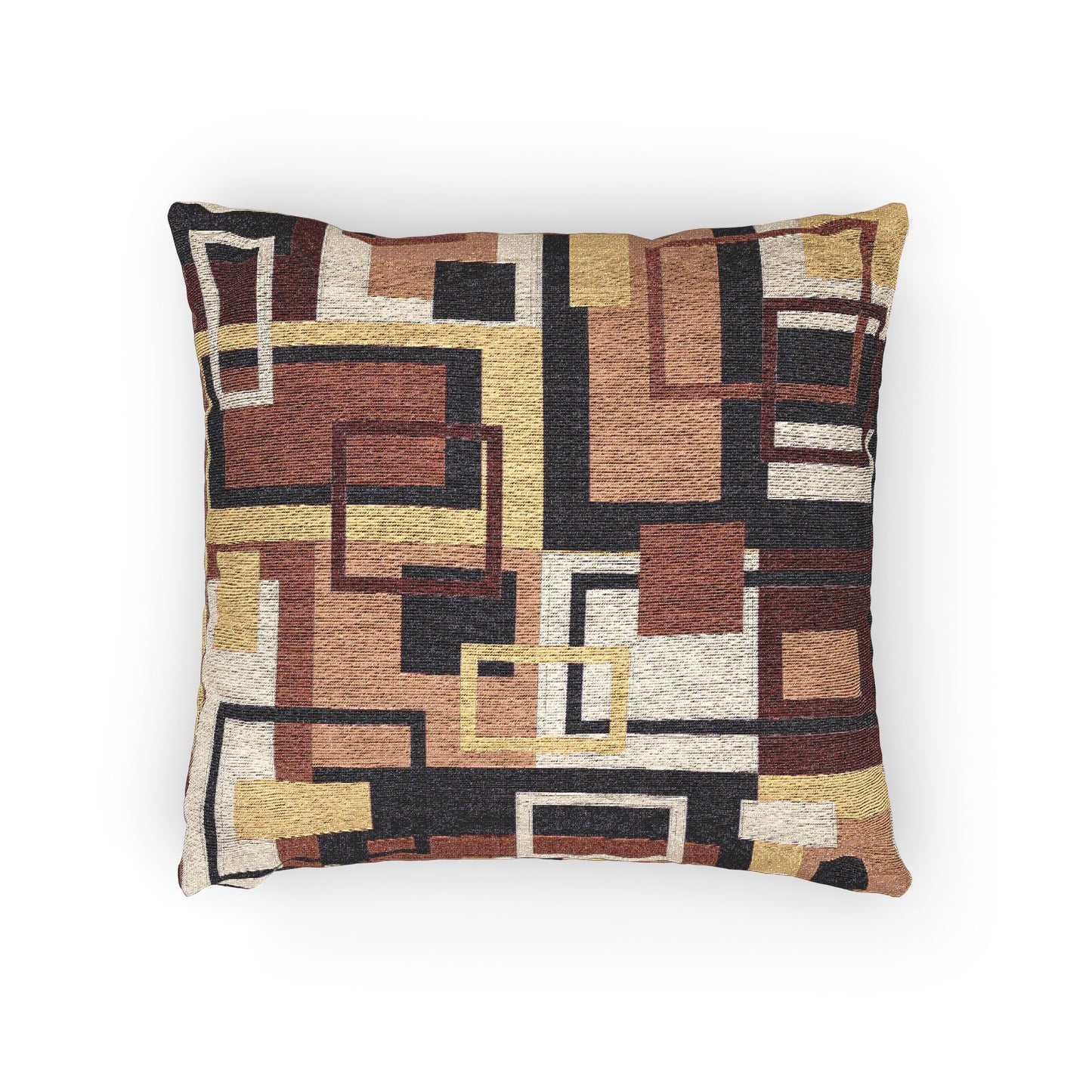 Abstract Geometric Woven Pillow - Cozy Home Decor Cushion