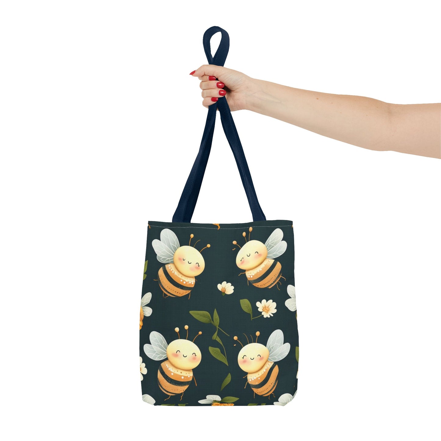Cute Bee Tote Bag - Eco-Friendly Canvas Carryall for Gift Giving