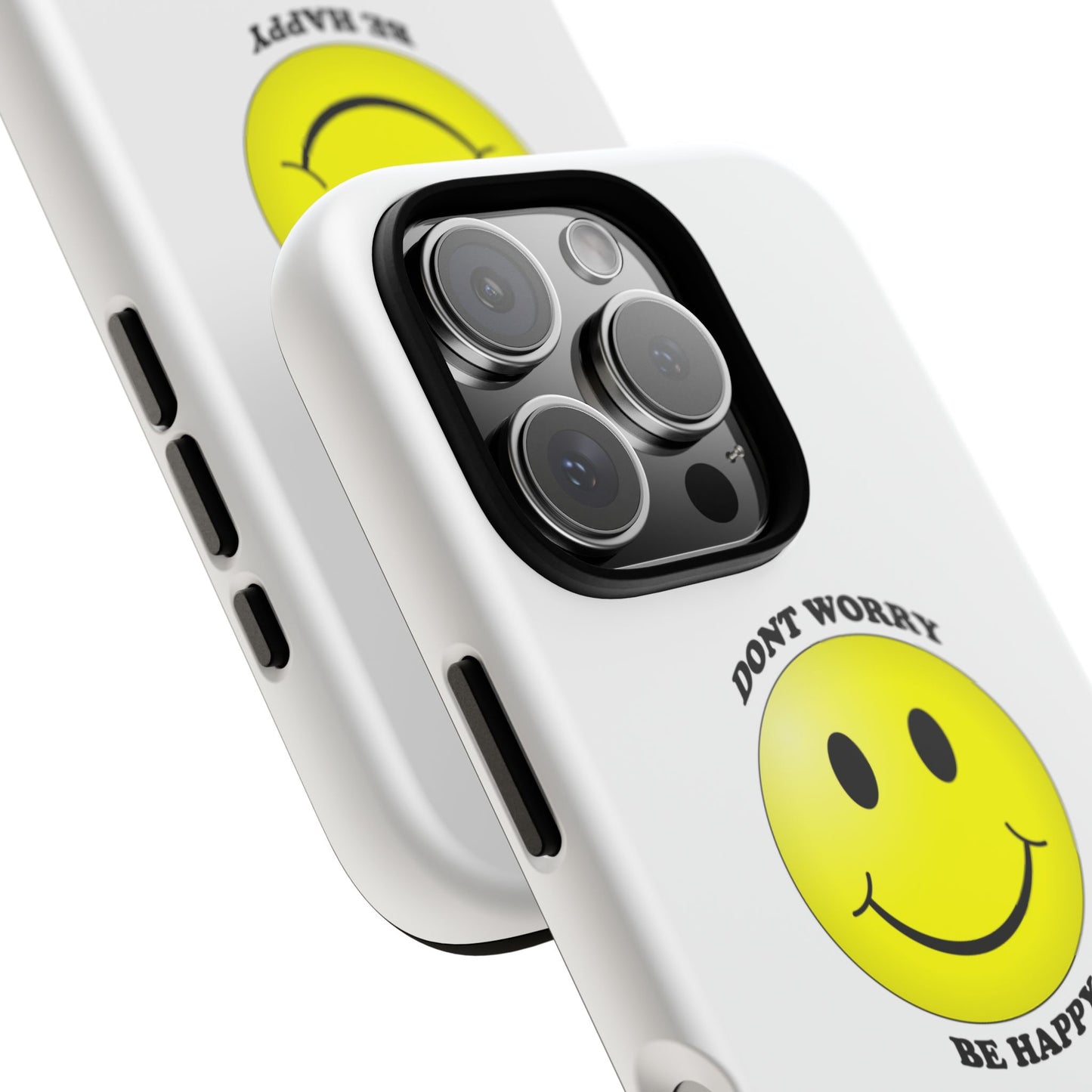 Happy Face Phone Case, Tough Cases, Don’t Worry, Be Happy, Cute Gift for Friends, Positive Vibes, Fun Mobile Accessories