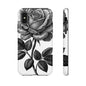 Elegant Floral Phone Case - Tough Cases, Black Rose Design, Floral Phone Cover, Stylish Phone Accessory, Gift for Her, Mother's Day