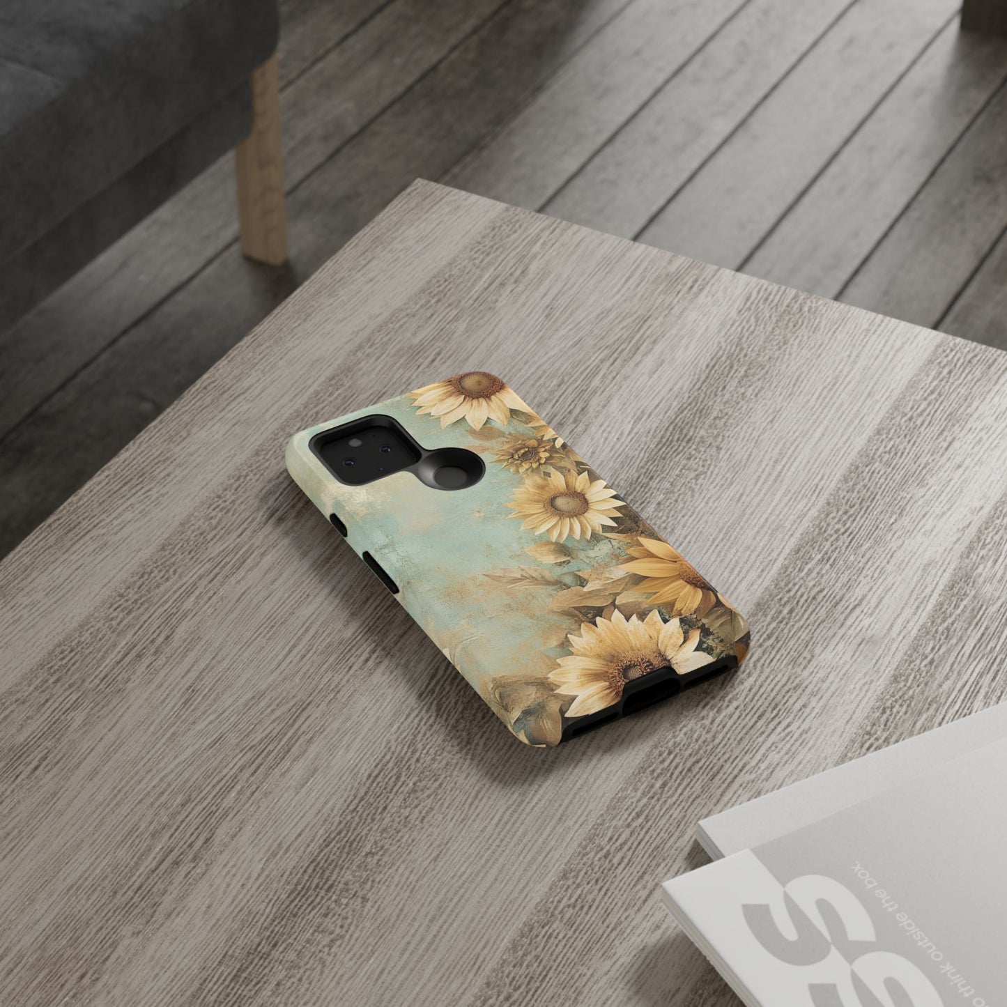 Sunflower Phone Case, Tough Shell Floral Cover, Nature Inspired Gift, Durable Protective Case, Perfect for Spring and Summer