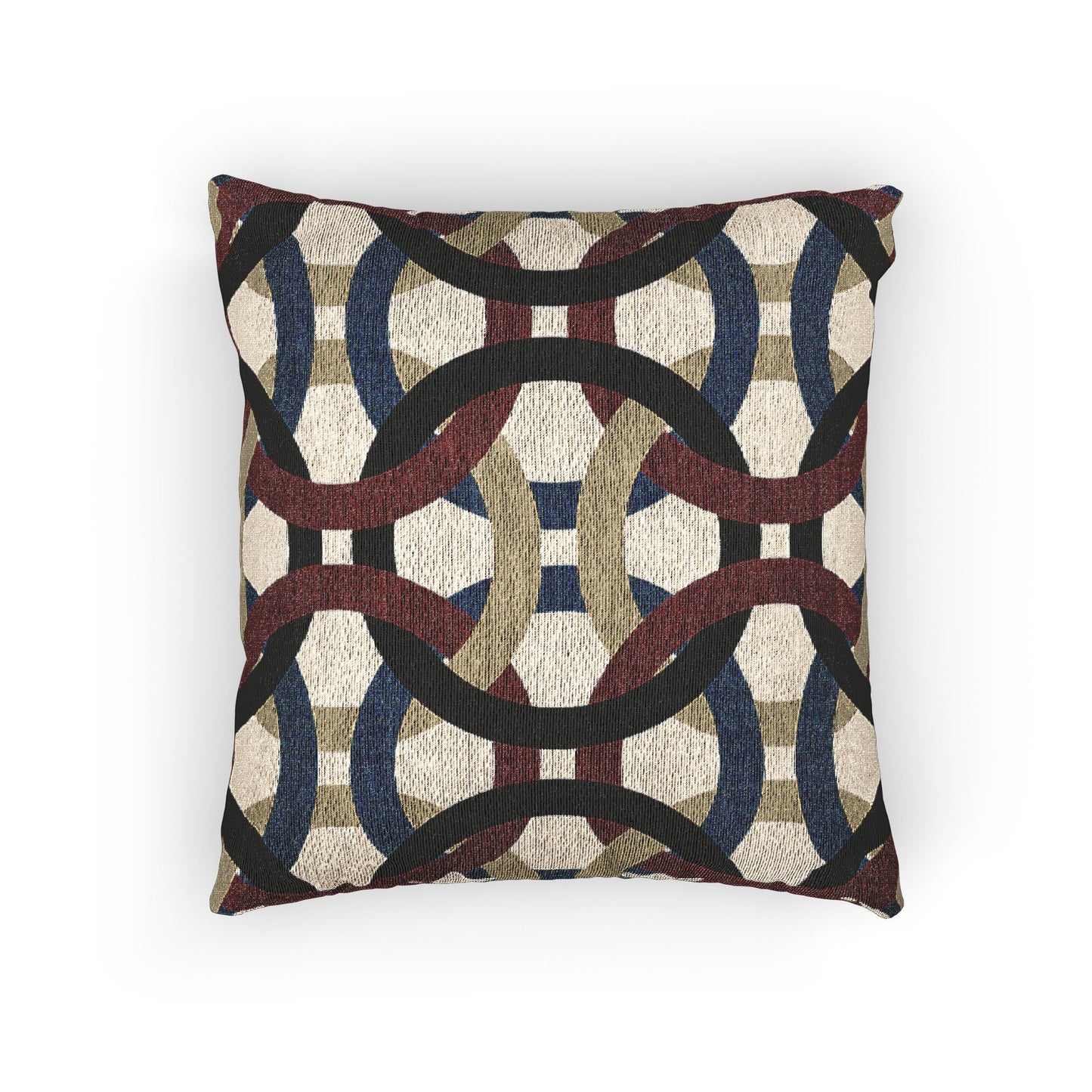 Geometric Woven Pillow, Boho Decor, Cozy Home Accent, Modern Textile Art, Unique Housewarming Gift
