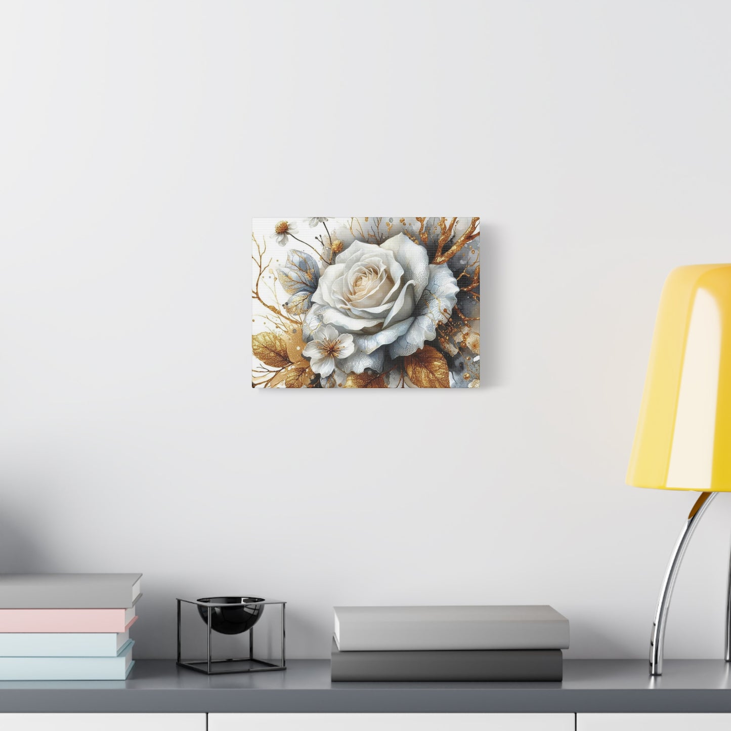 Matte Canvas, Stretched, 1.25" - Gold and Black