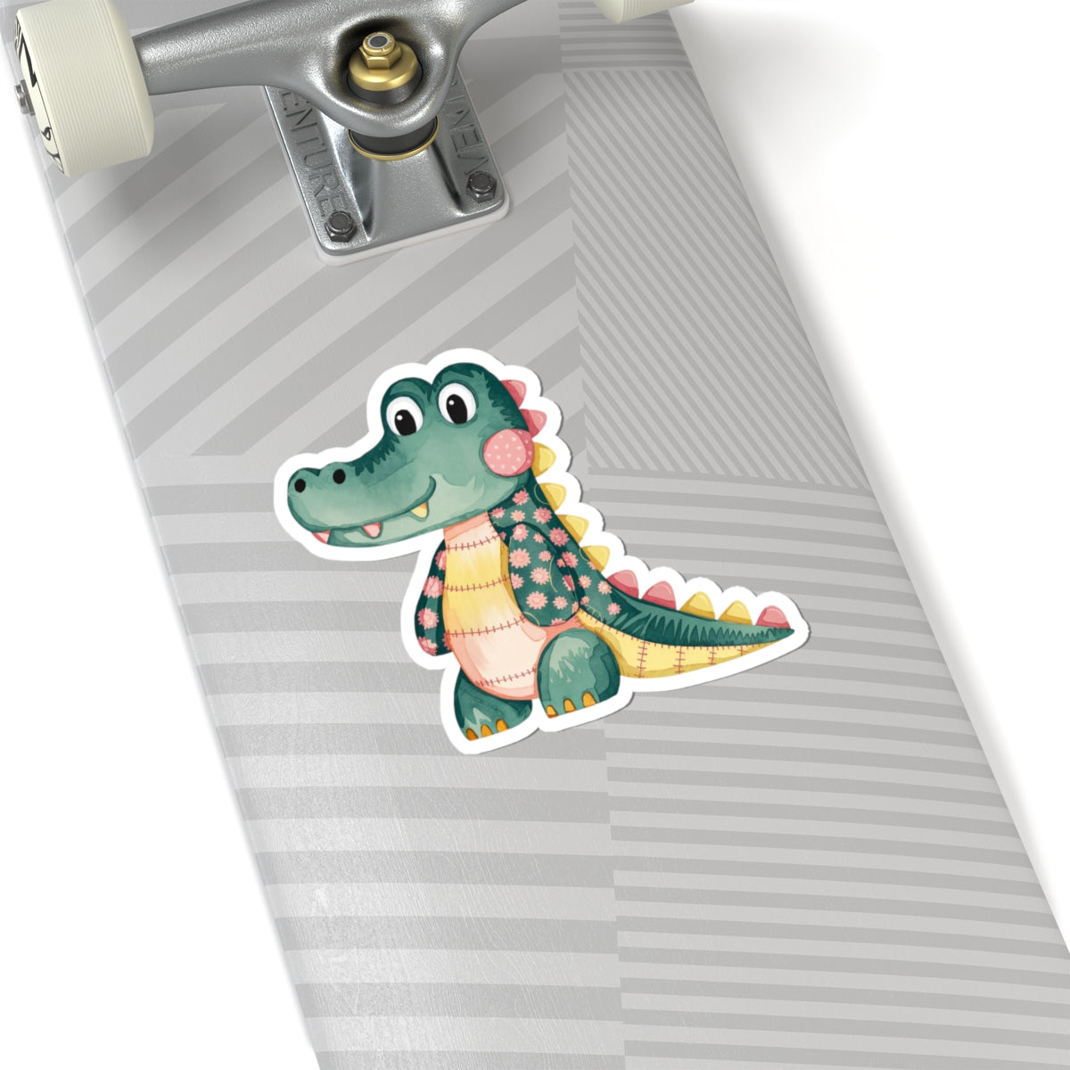 Cute Alligator Kiss-Cut Stickers, Kids Party Favors, Fun Decor, Laptop Stickers, Eco-Friendly Gift, Children's Room Decor