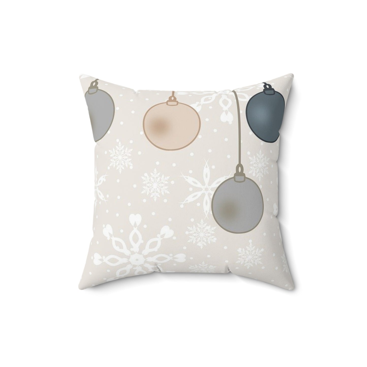 Christmas Ornament Pillow, Holiday Decor, Cozy Home Accents, Winter Decorations, Festive Cushion