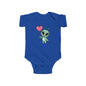 Cute Alien Baby Bodysuit with Heart, Infant One-Piece Costume, Unique Baby Shower Gift, Toddler Outfit, Fun Baby Clothes