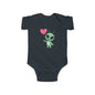 Cute Alien Baby Bodysuit with Heart, Infant One-Piece Costume, Unique Baby Shower Gift, Toddler Outfit, Fun Baby Clothes
