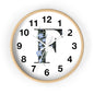 Personalized Floral Initial Wall Clock - Beautiful Home Decor, Gift for Her, Wedding, Housewarming, Mother's Day, Custom Timepiece