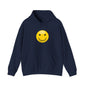 Smiley Face Hooded Sweatshirt, Unisex Cozy Hoodie, Casual Streetwear, Perfect Gift for Friends, Happy Apparel for Everyday Wear
