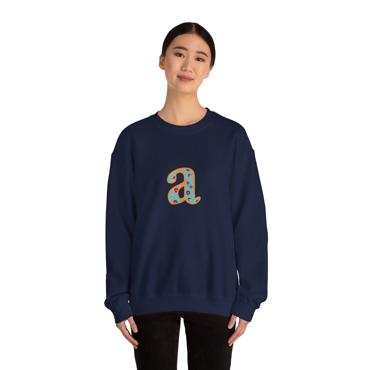 Personalized Initial Sweatshirt, Cozy Unisex Crewneck, Custom Gift for Her, Monogrammed Apparel, Perfect for Birthdays and Holidays
