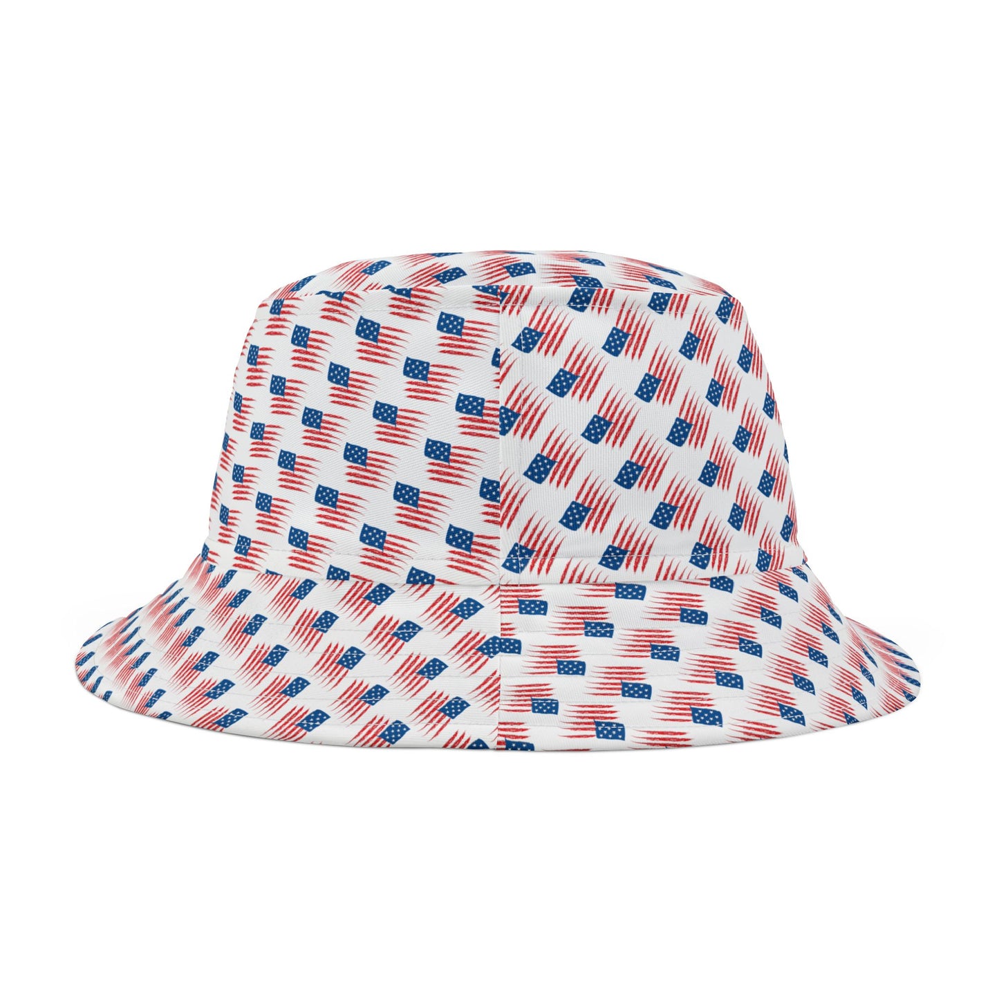 Patriotic Bucket Hat - AOP Style, Summer Accessory, Fourth of July Hat, Unisex Outdoor Cap, Trendy Festival Gear