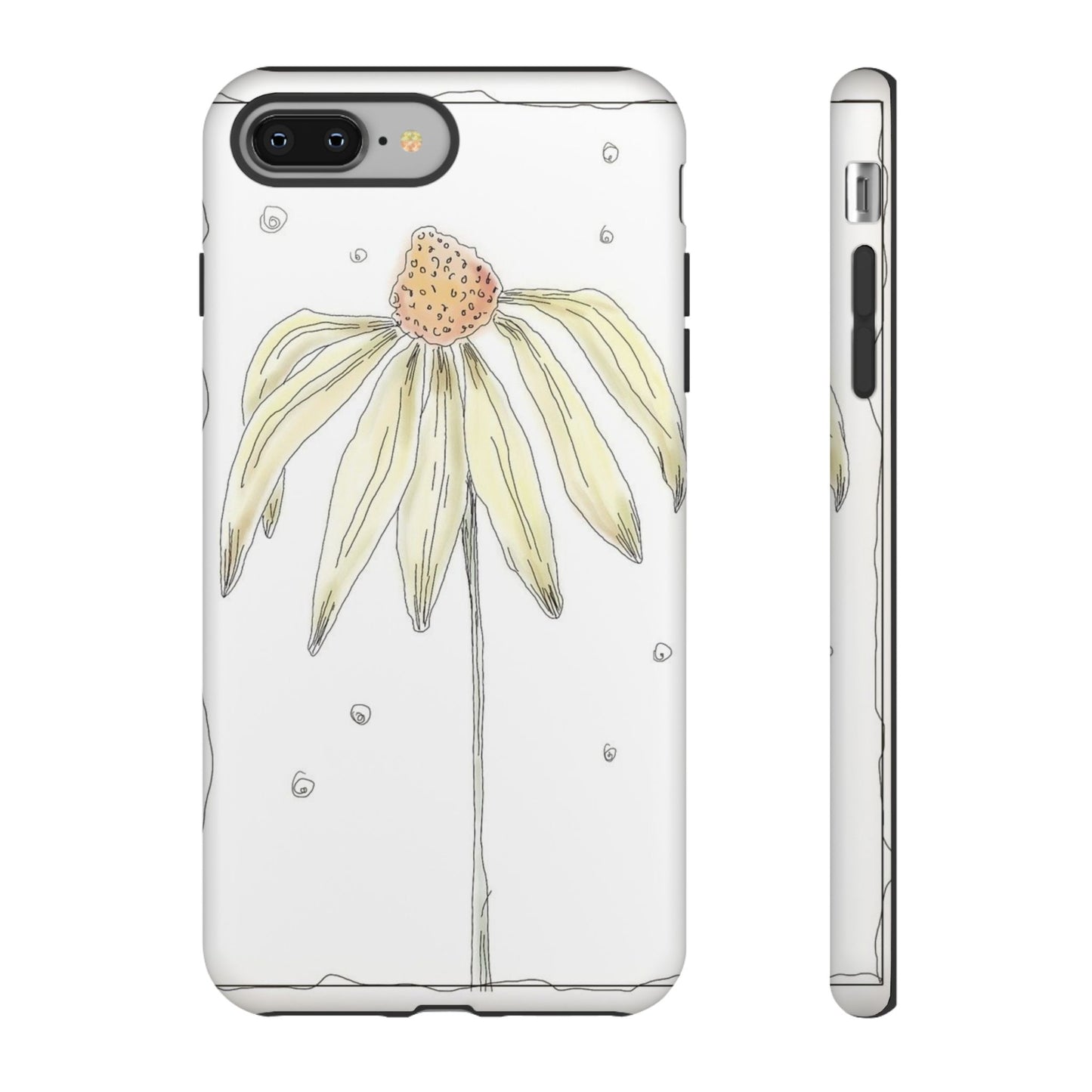 Flower Phone Case with Delicate Design, Tough Phone Cover, Nature Lover Gift, Floral Tech Accessory, Stylish Phone Protection