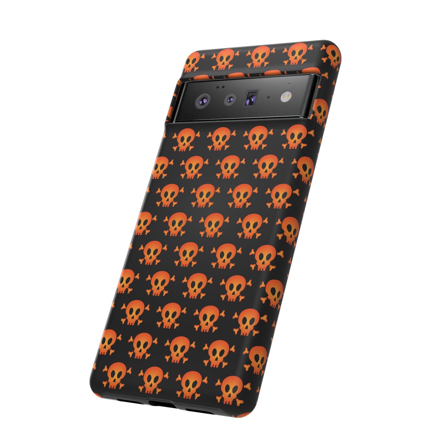 Halloween Skull Phone Case, Spooky Mobile Cover, Trick or Treat Accessory, Goth Gift, Skull Pattern Design