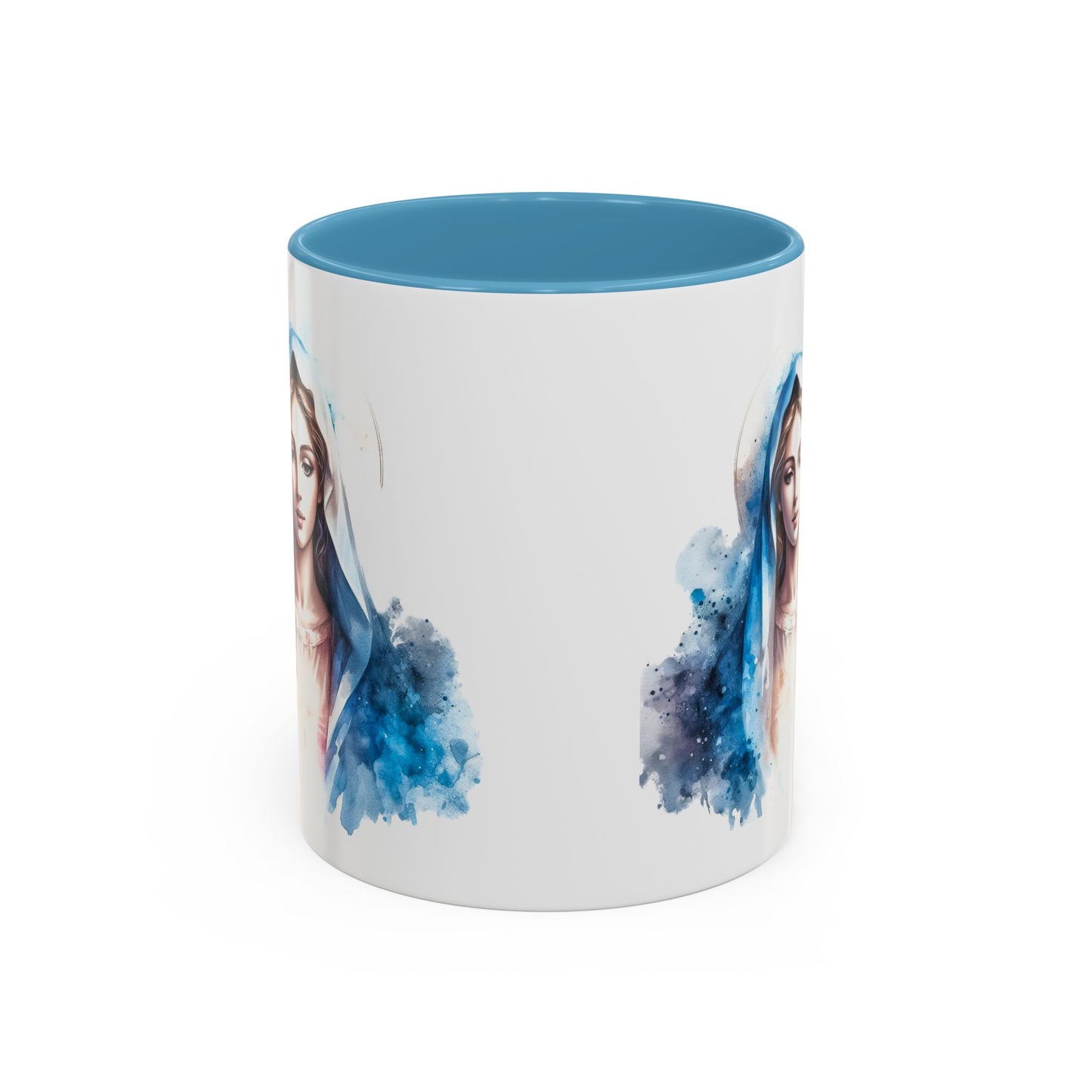 Serene Virgin Mary Coffee Mug - Spiritual Inspiration, Gift for Faith Lovers, Home Decor, Mother's Day, Religious Art