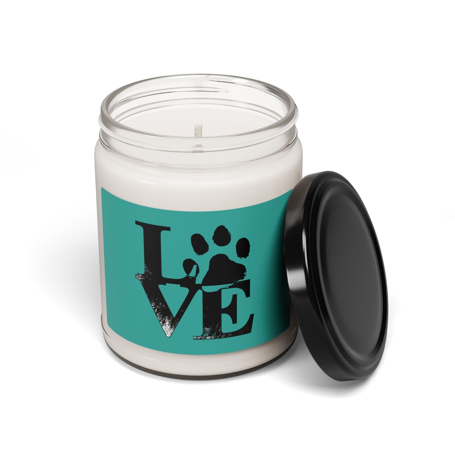 Paw Print Scented Soy Candle - Perfect for Pet Lovers, Home Decor, Gifts, Aromatherapy, Dog & Cat Owners