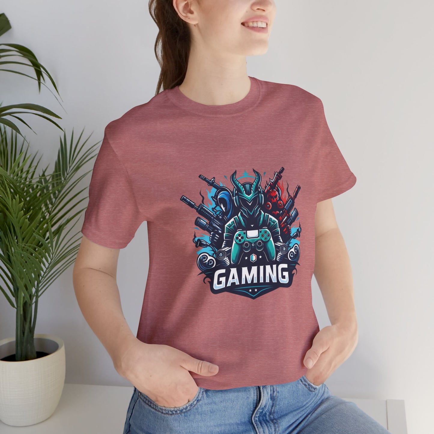 Gaming Controller Emblem Tee — Esports Gamer Graphic T-Shirt