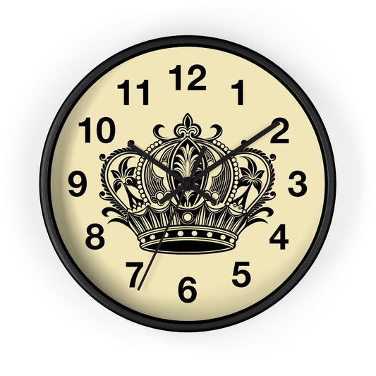Elegant Crown Wall Clock | Royal Home Decor, Timeless Gift, Office Decoration, Vintage Style