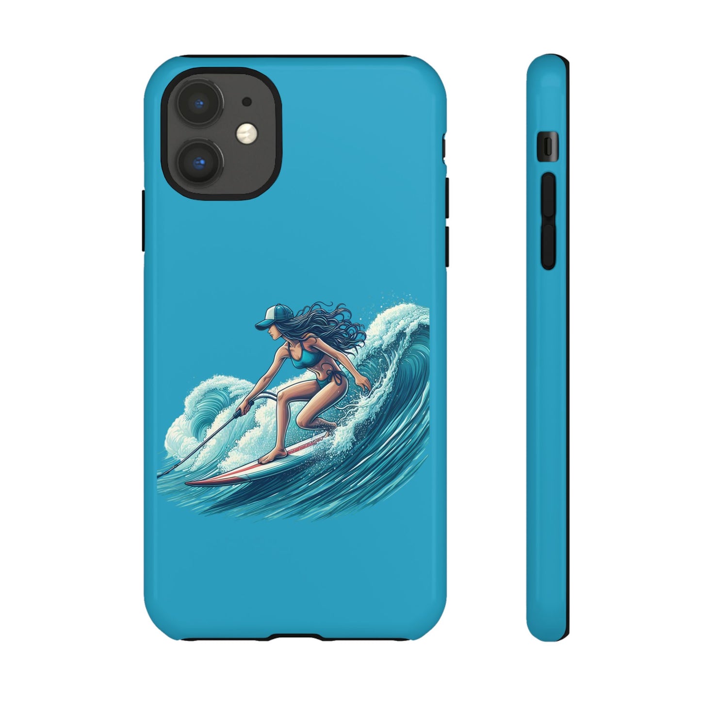 Surfing Phone Case, Coastal Vibes Phone Cover, Tough Cases for Beach Lovers, Ocean Art Phone Accessories, Summer Gift Idea