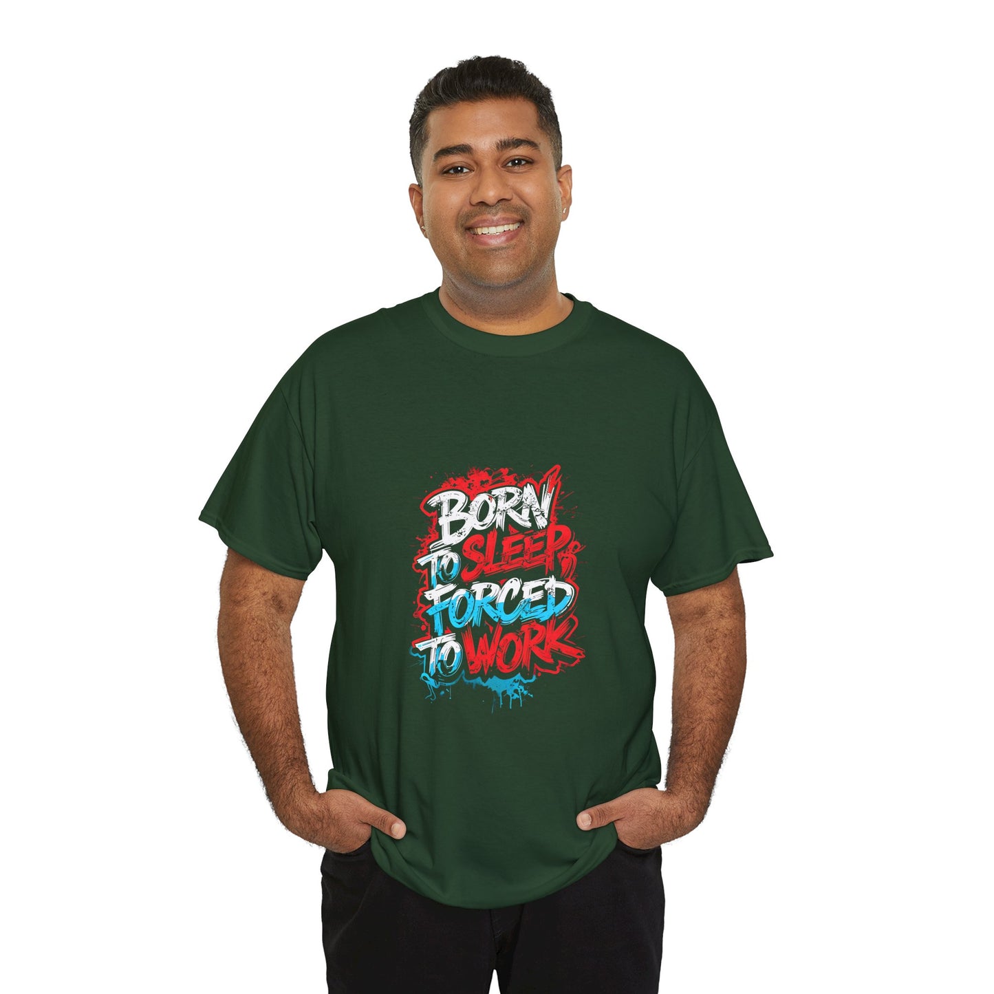 Born to Sleep, Forced to Work T‑Shirt — Funny Graphic Tee for Night Owls