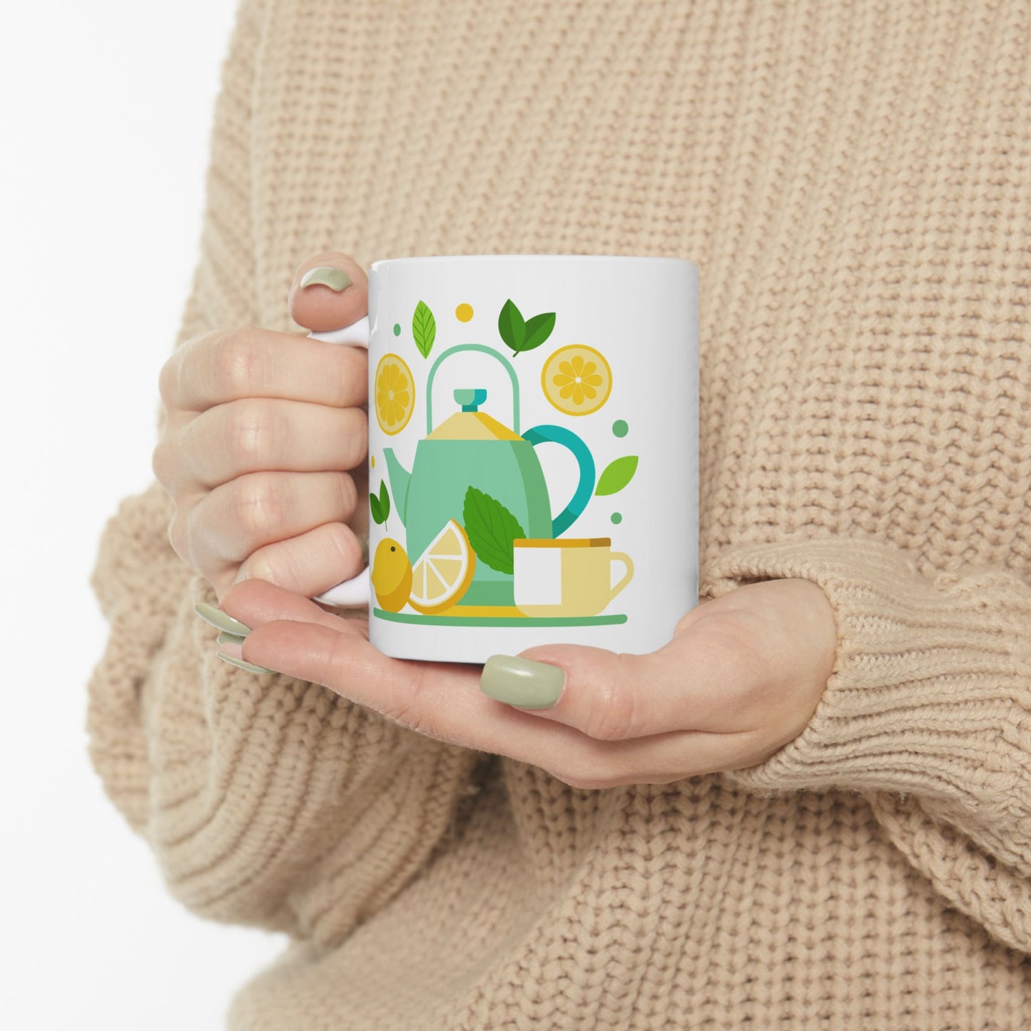 Lemonade-Themed Ceramic Mug | Refreshing Drink Lover's Gift | Summer Vibe Coffee Cup | Ideal for Tea Parties, Birthdays, Home Decor