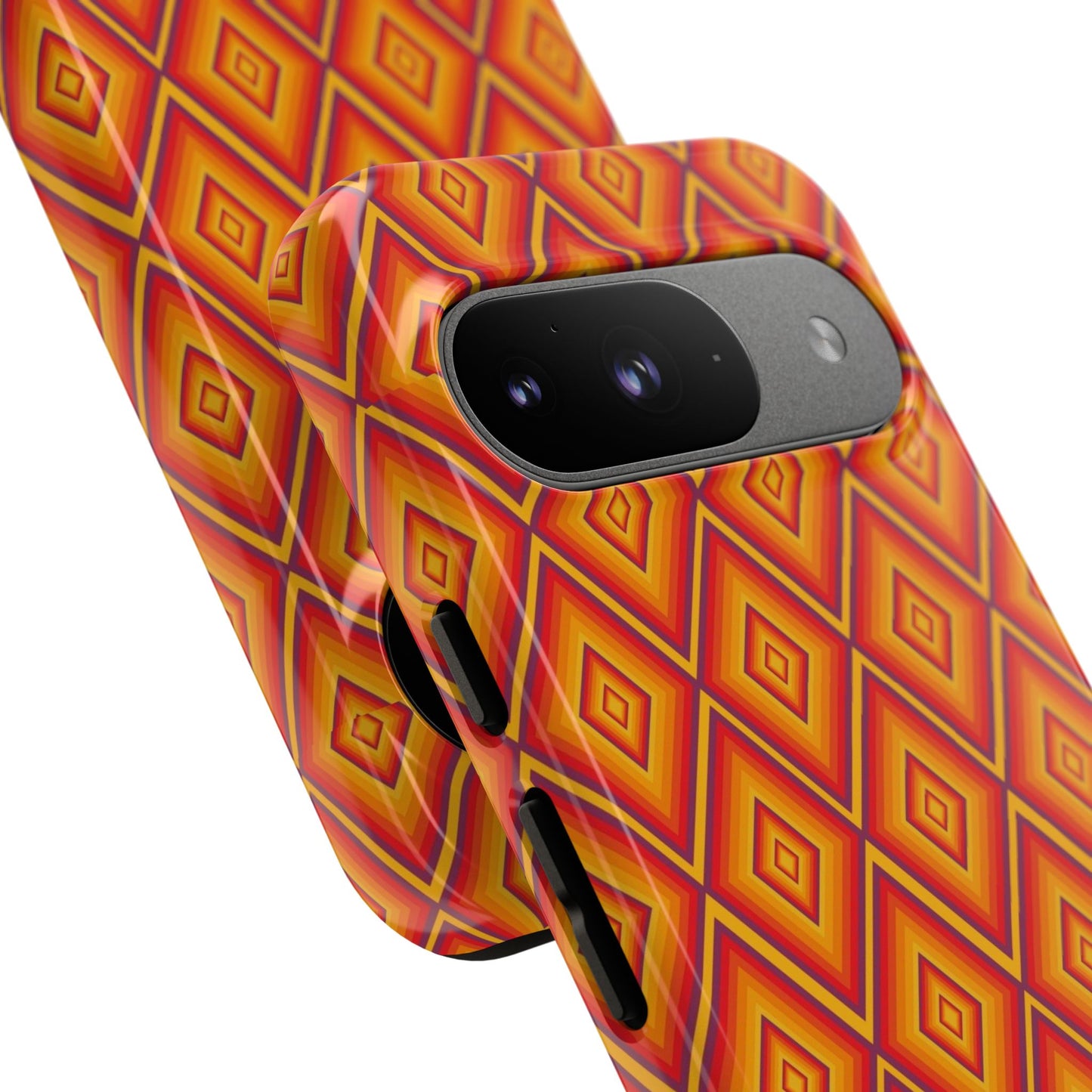 Geometric Phone Case, Tough Cases for Protection, Stylish Smartphone Cover, Vibrant Patterned Phone Accessory, Unique Gift Idea, [...]
