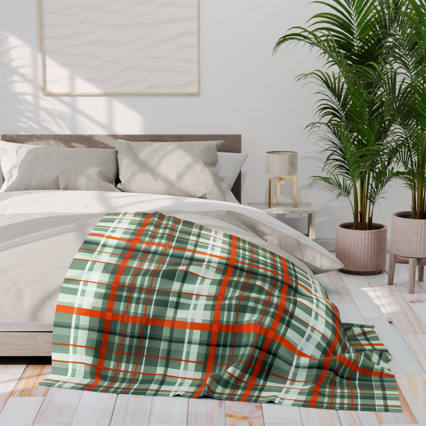 Cozy Plaid Arctic Fleece Blanket, Warm Throw for Winter, Holiday Gift, Home Decor, Outdoor Blanket, Soft Blanket