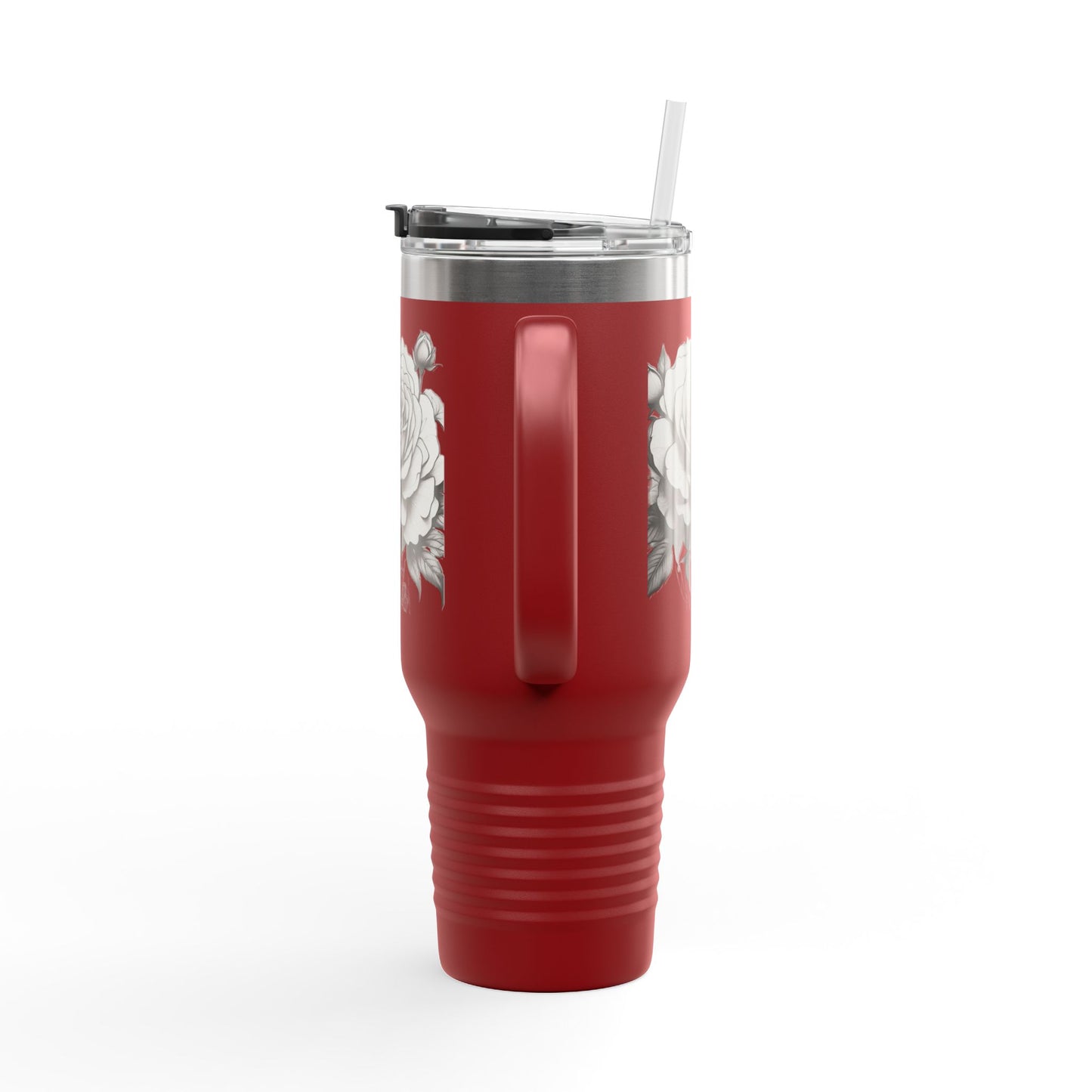 Stylish Insulated Travel Mug with Floral Design, 40oz Coffee Cup, Perfect for Road Trips, Gifts for Her, Eco-Friendly Drinkware