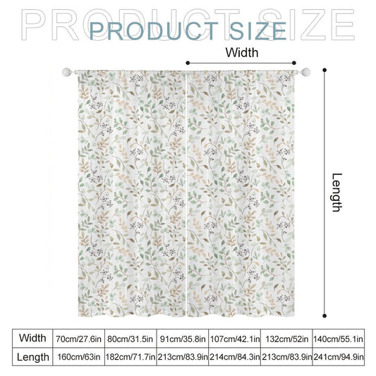 Sheer Curtain Botanical