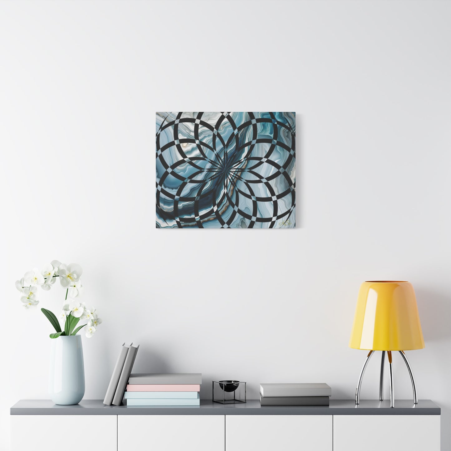 Abstract Geometric Art Canvas Print, Modern Wall